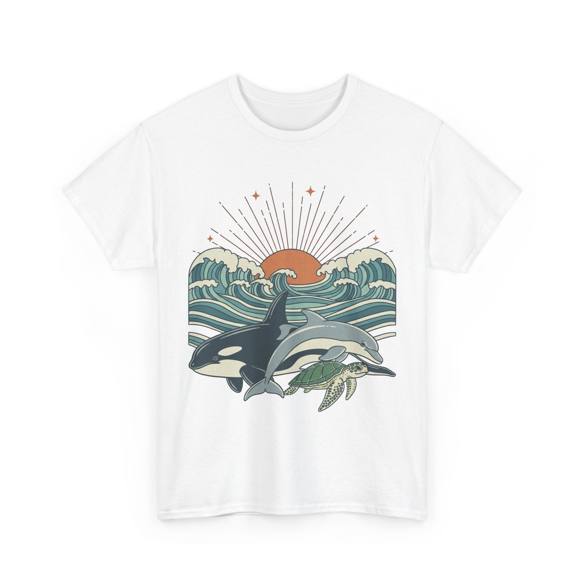 Vintage Ocean Sunset T-Shirt