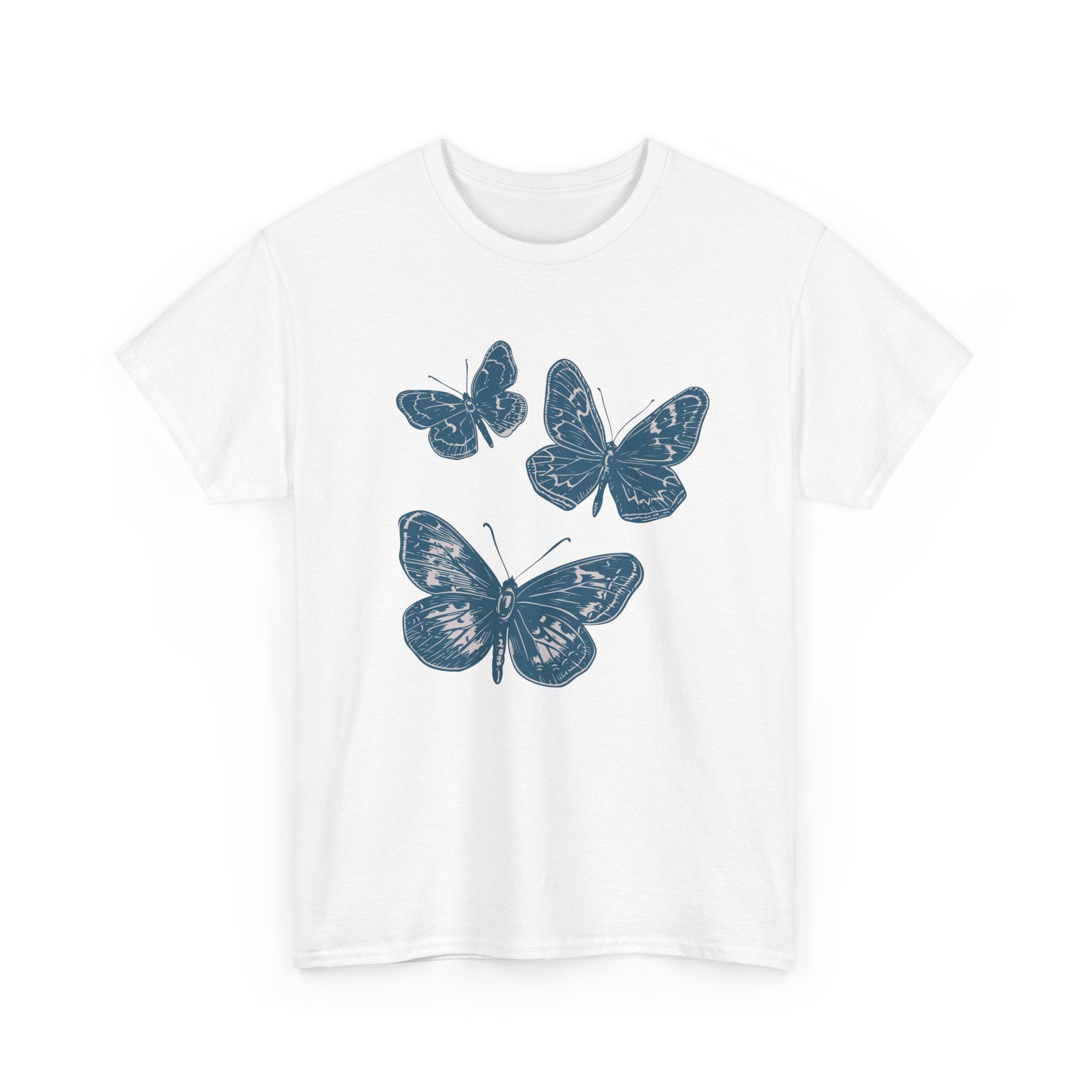 Freedom Blue Butterflies T-Shirt
