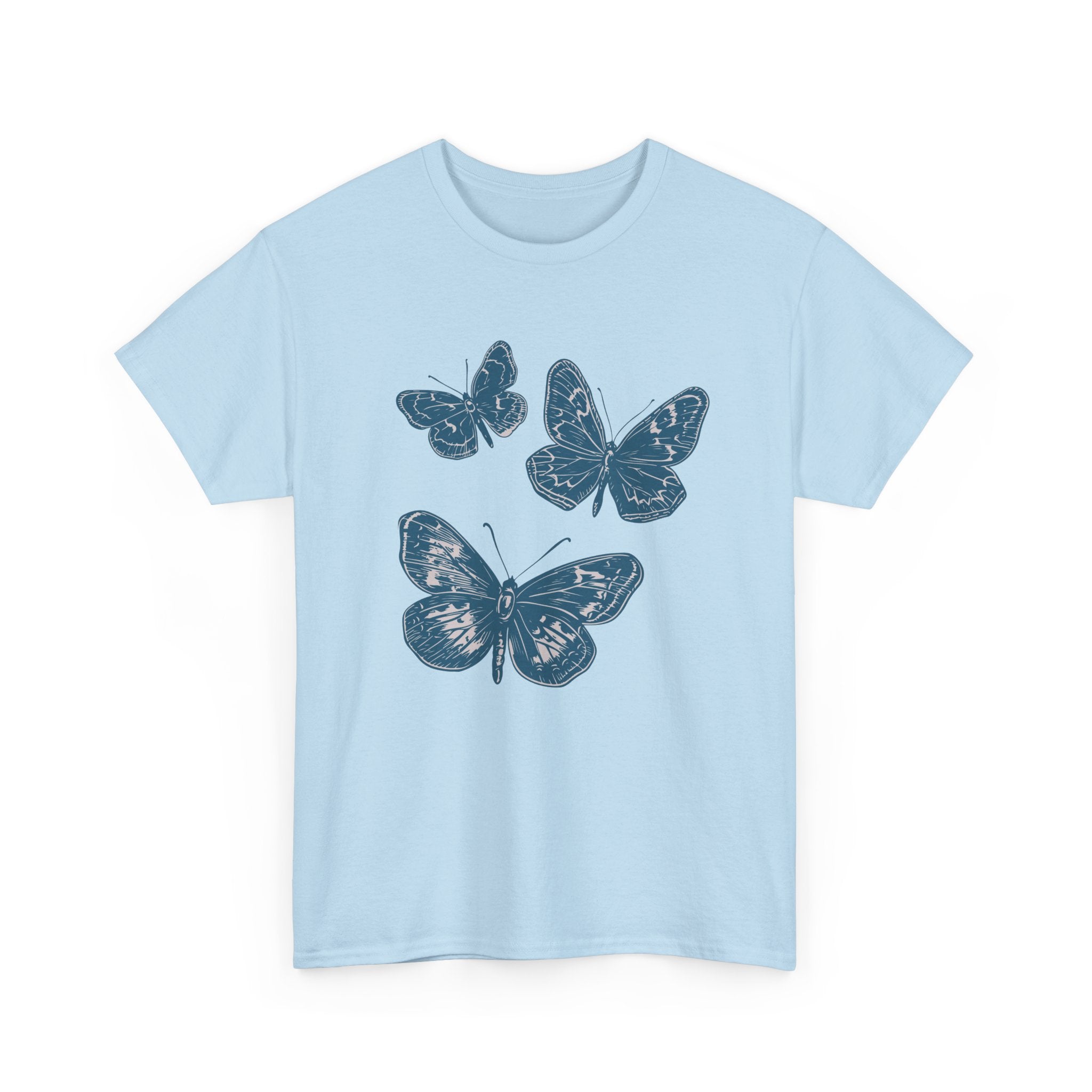 Freedom Blue Butterflies T-Shirt