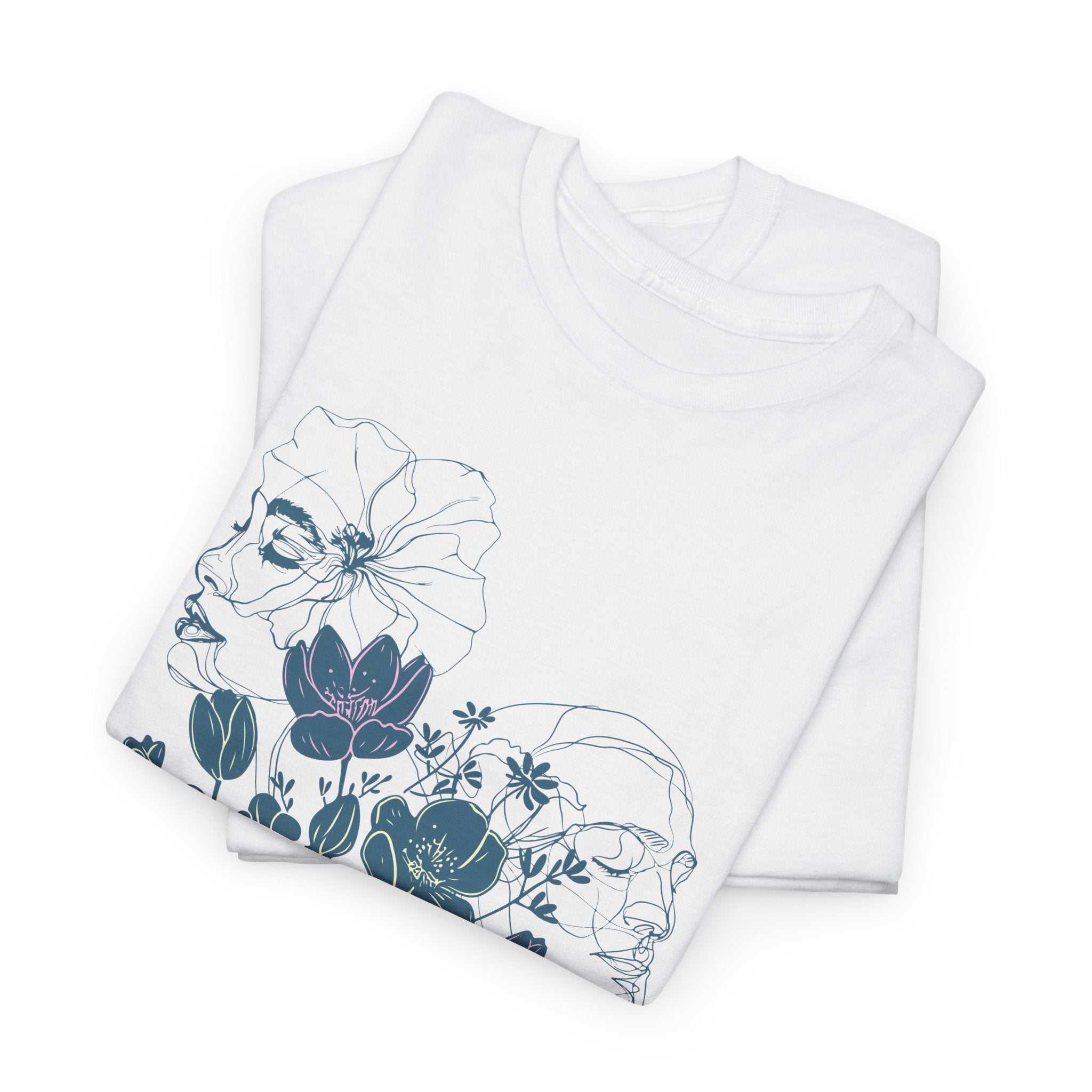 Botanical Face Art T-Shirt