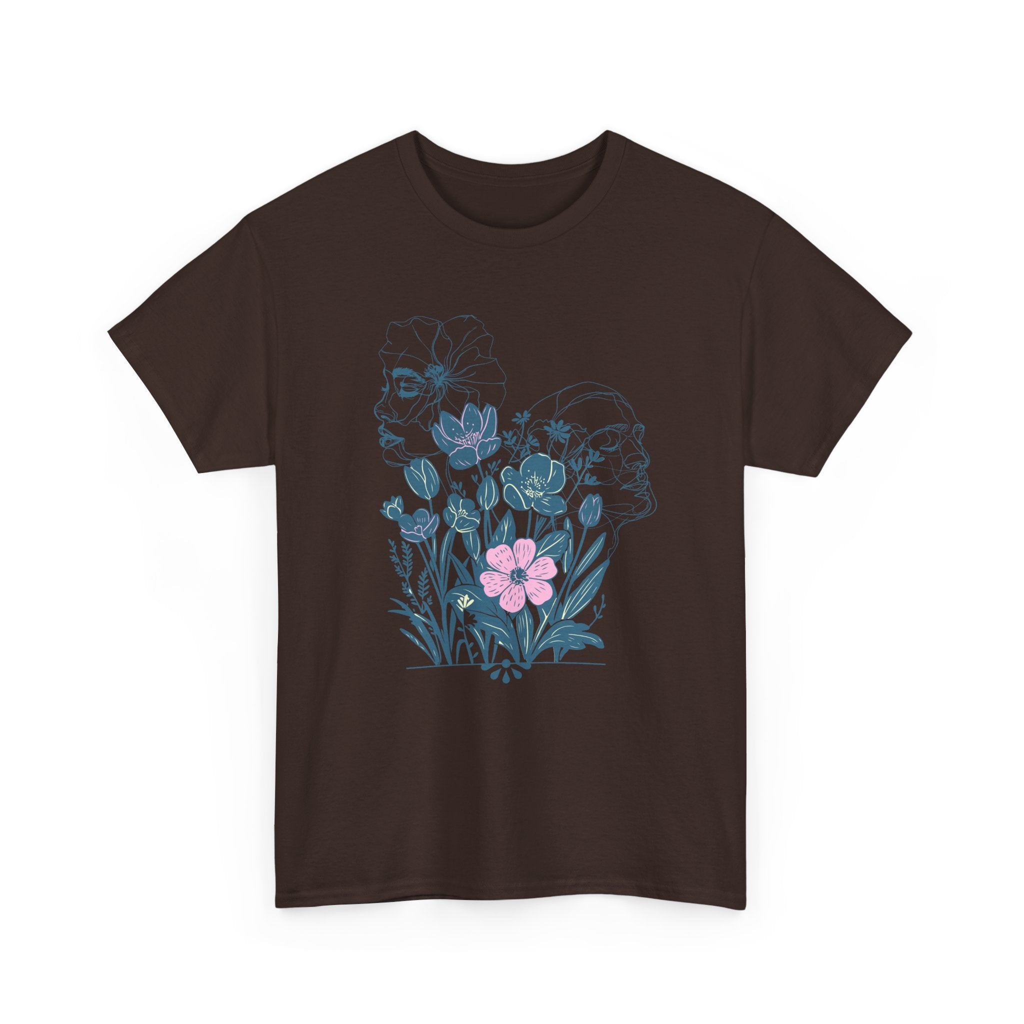 Botanical Face Art T-Shirt