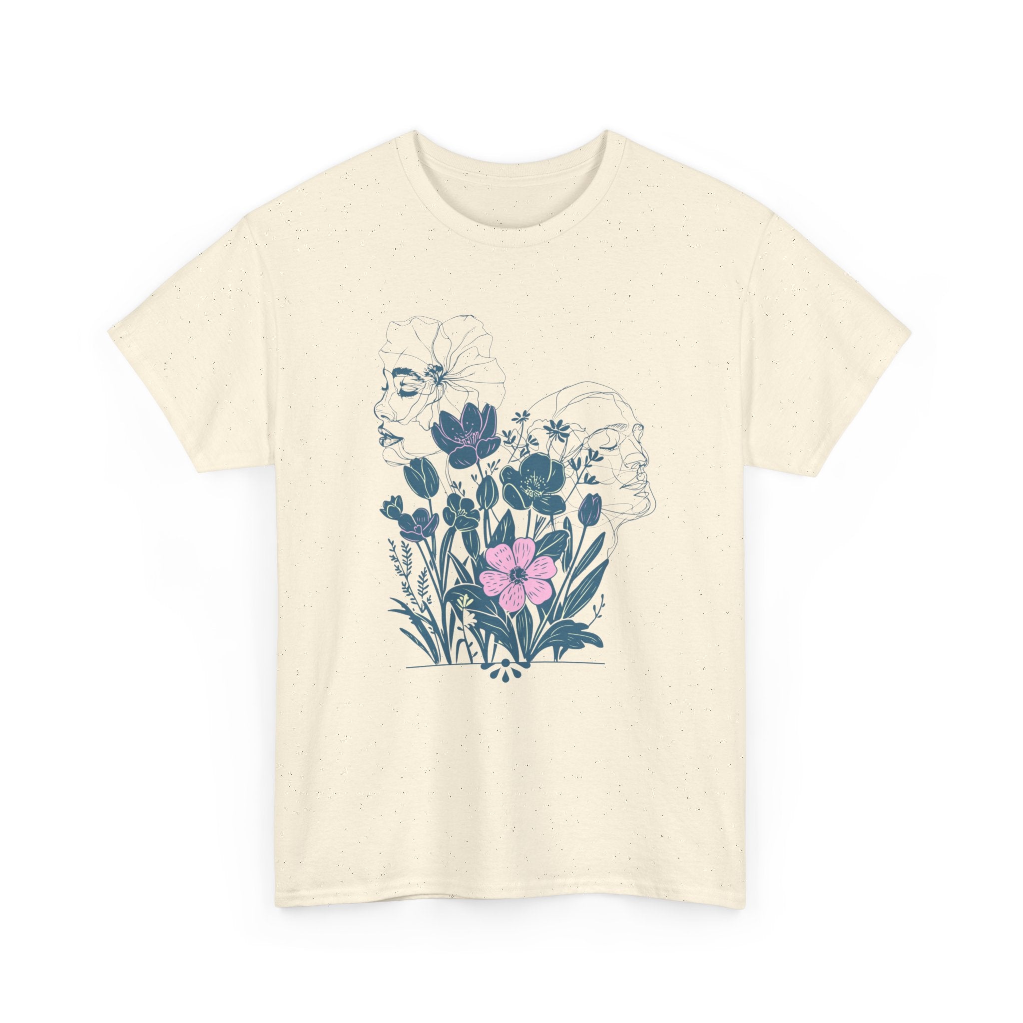 Botanical Face Art T-Shirt
