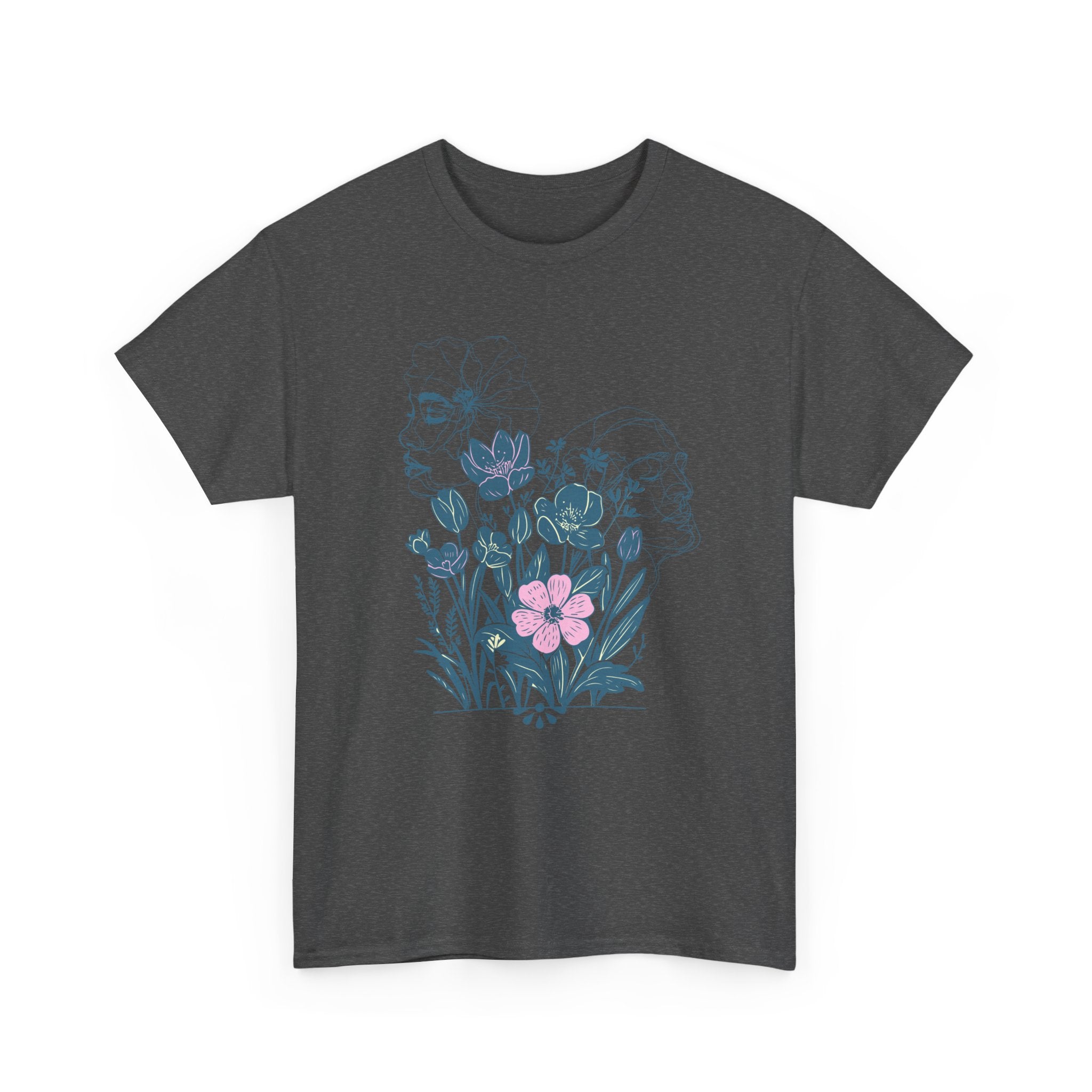Botanical Face Art T-Shirt