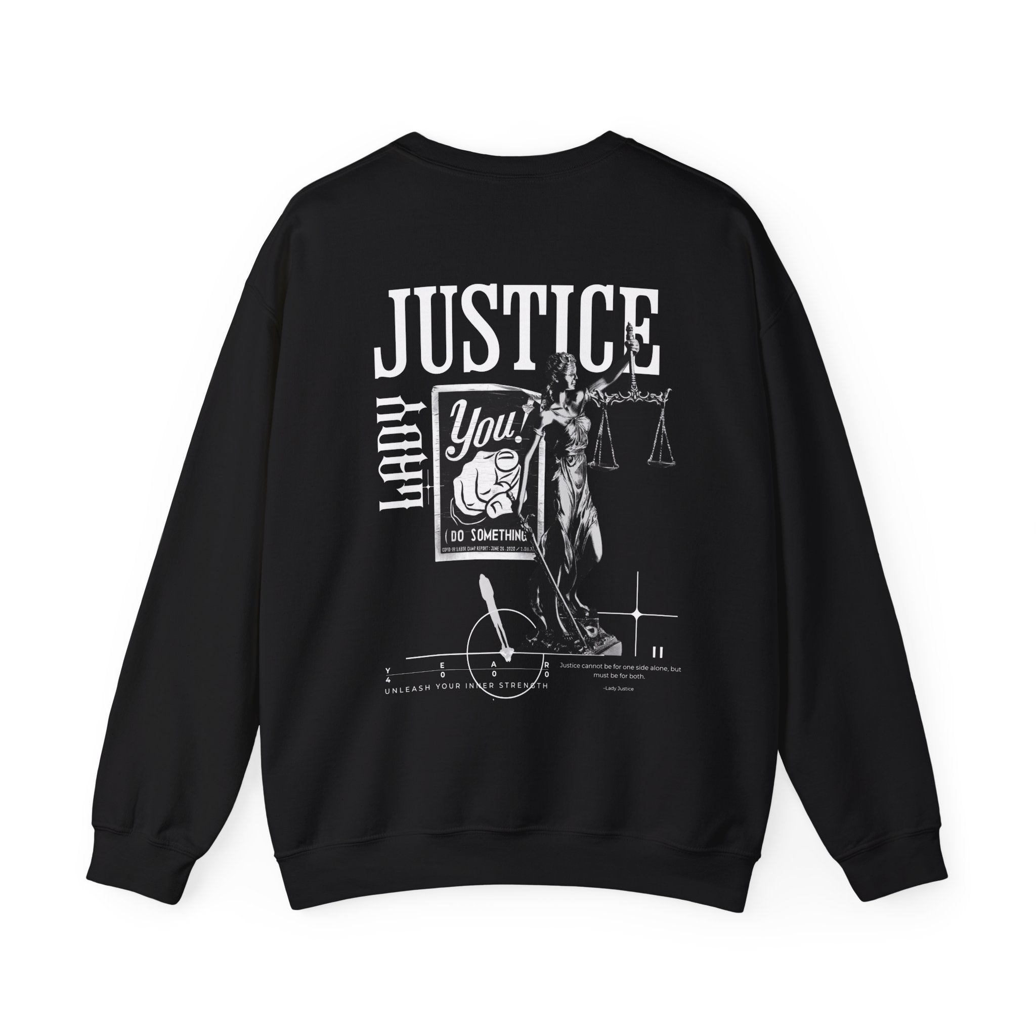 Lady Justice Collage Sweatshirt