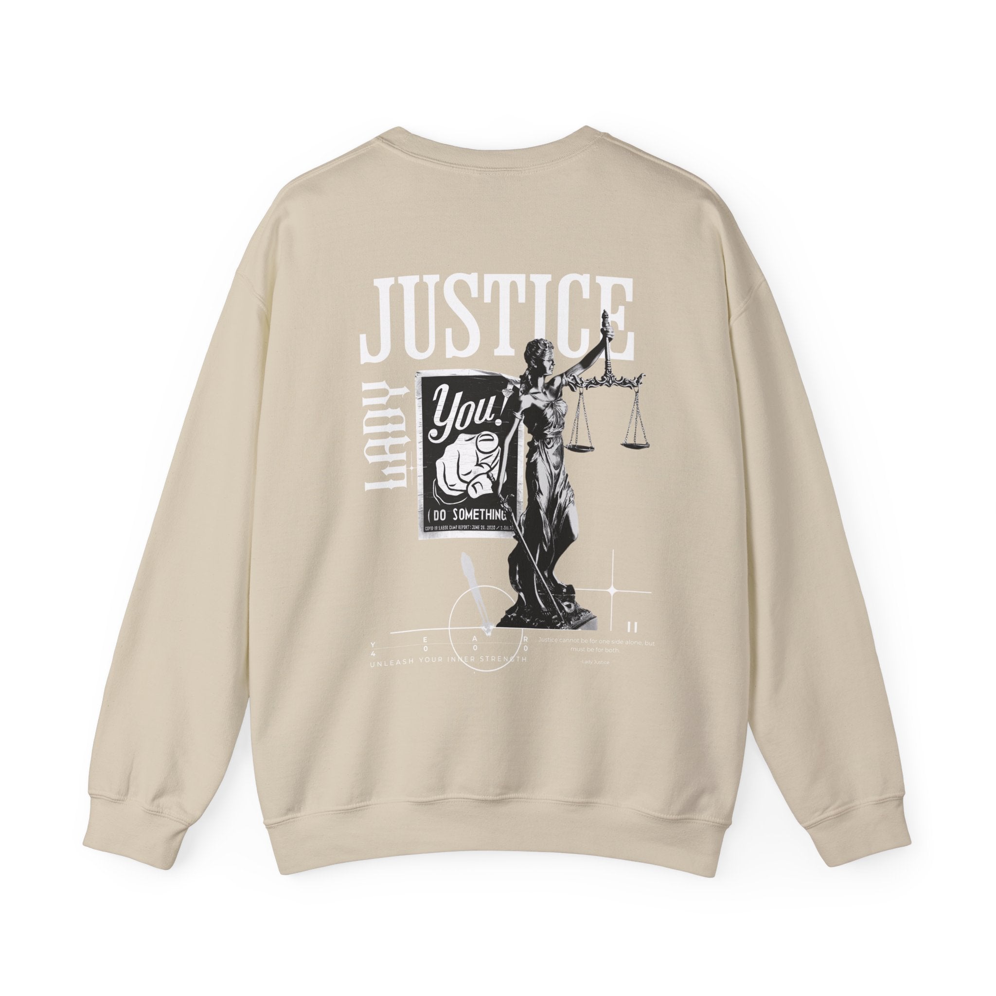 Lady Justice Collage Sweatshirt