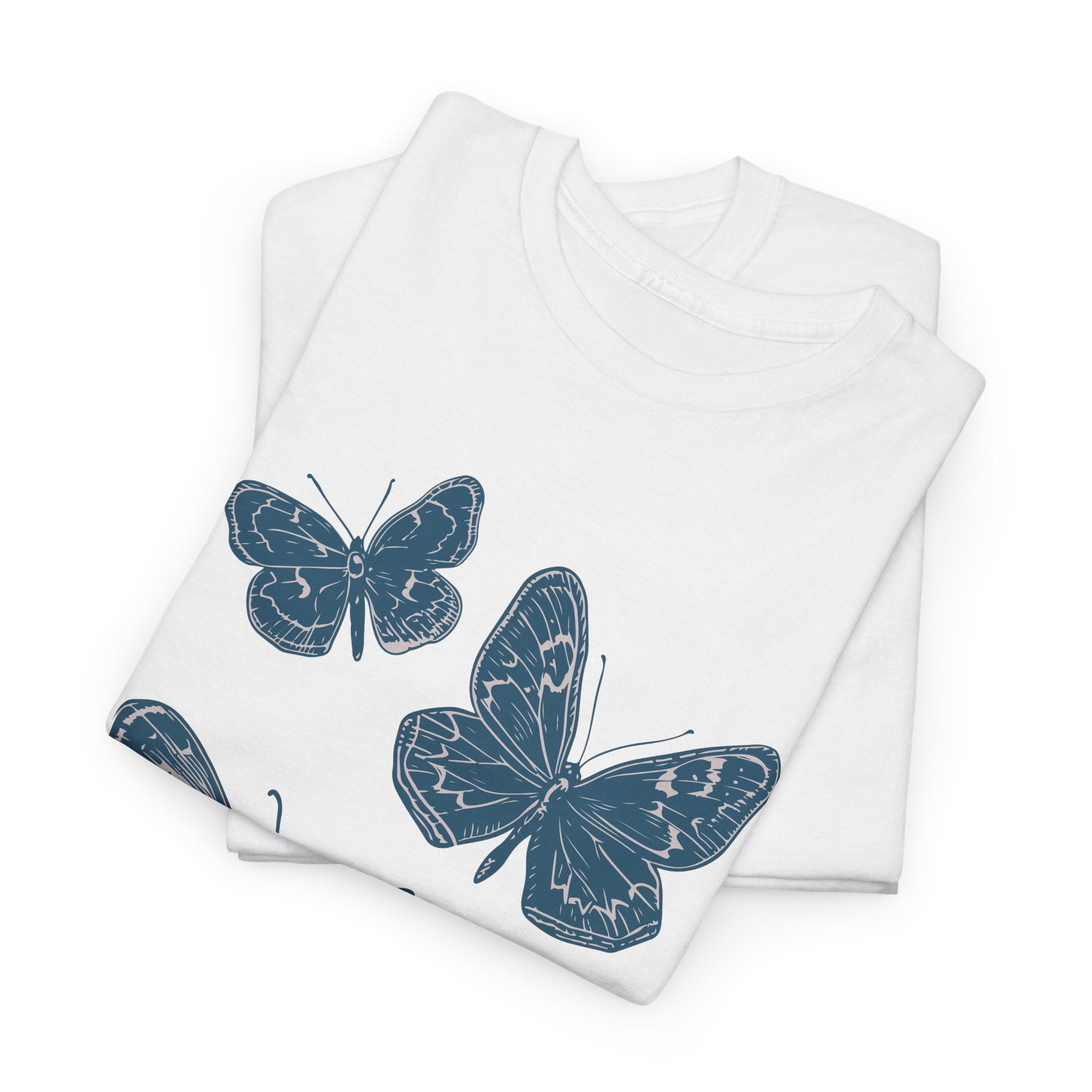 Freedom Blue Butterflies T-Shirt