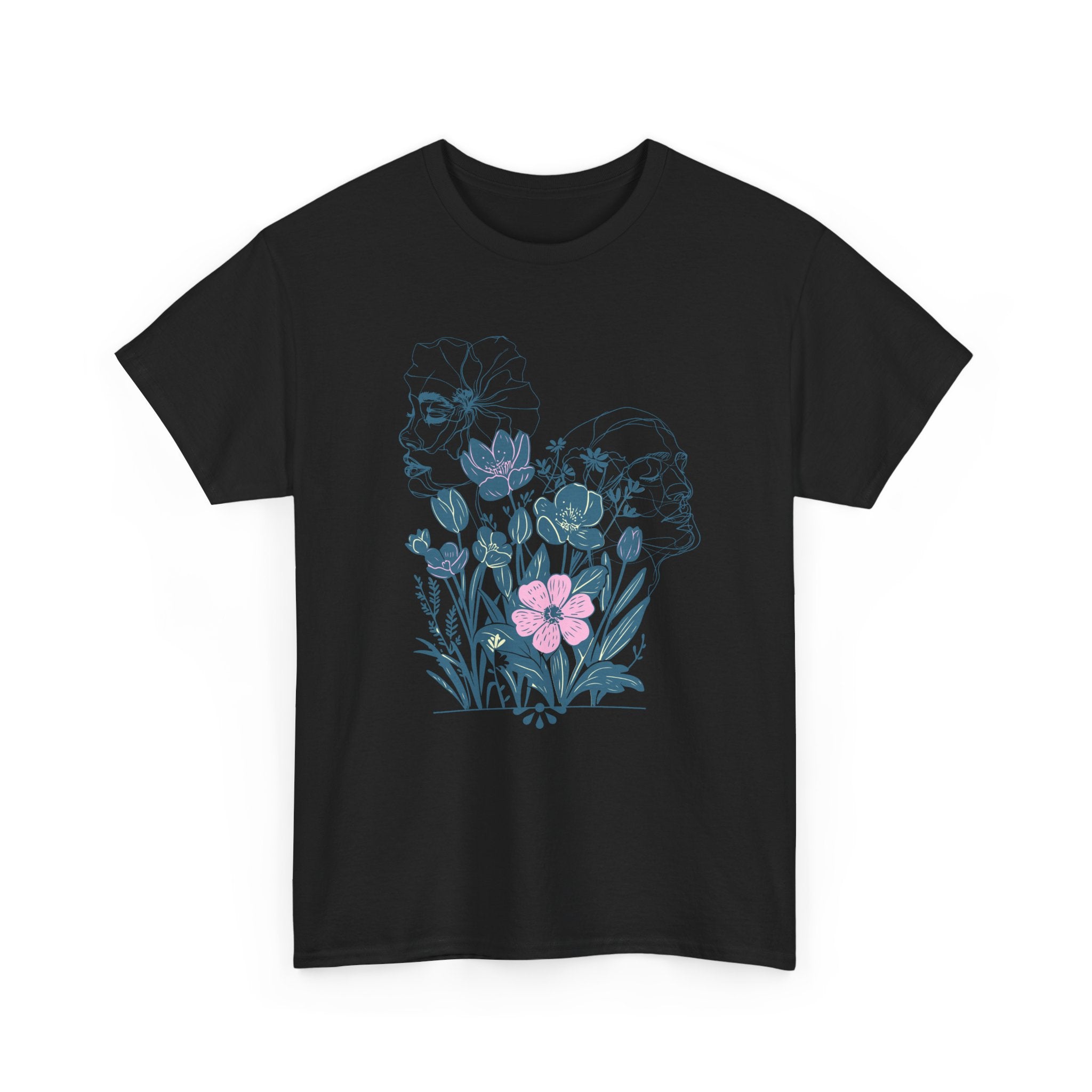 Botanical Face Art T-Shirt