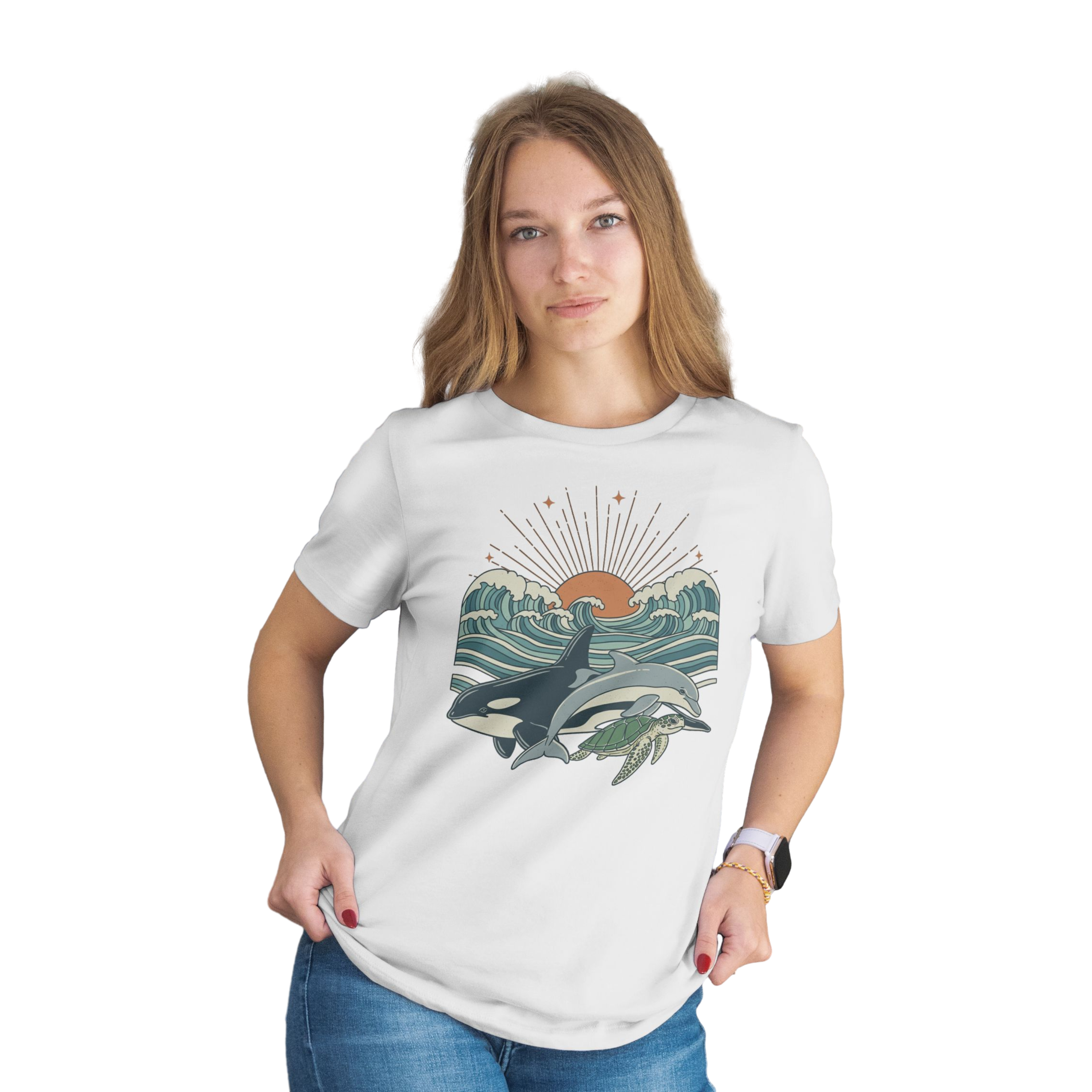 Vintage Ocean Sunset T-Shirt
