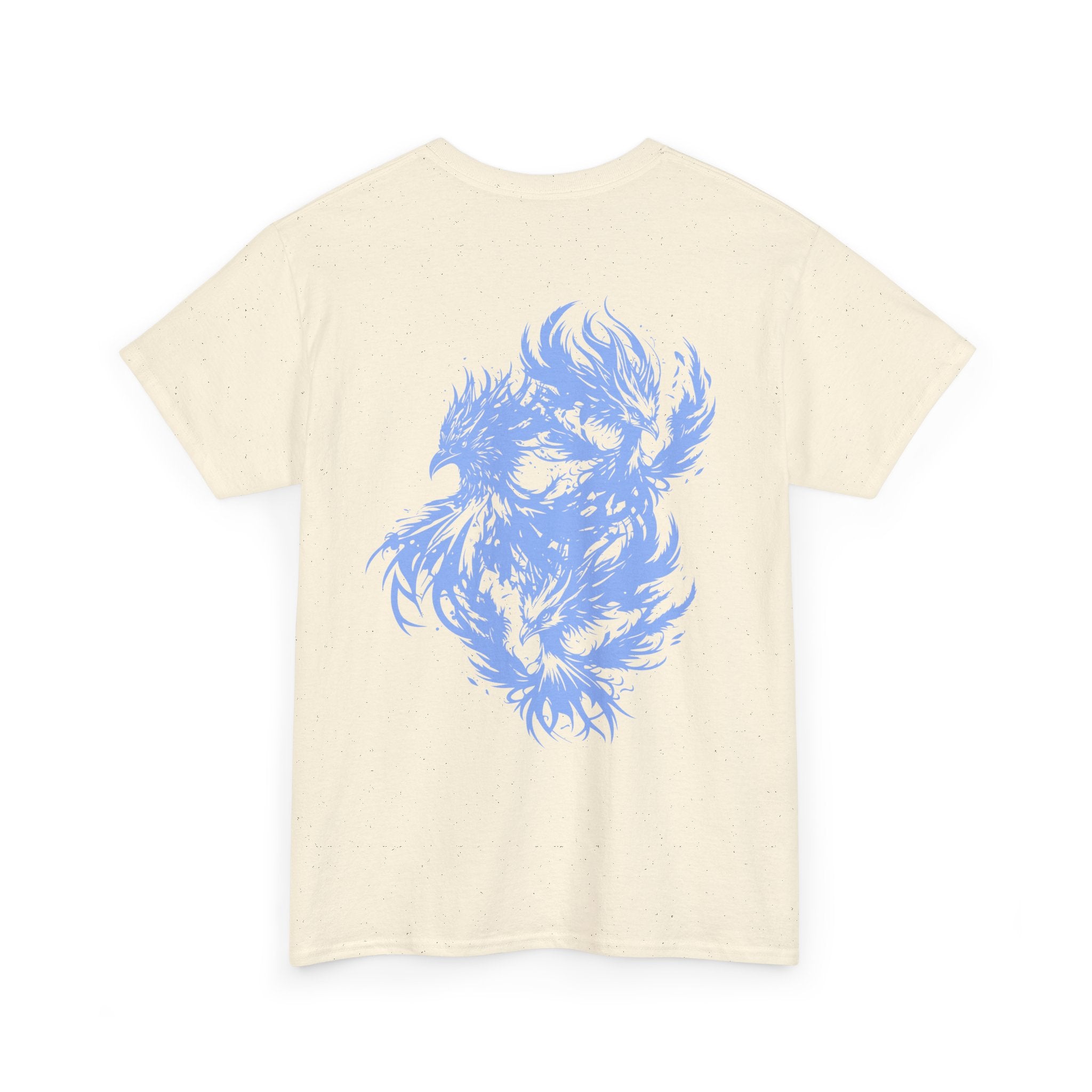 Blue Flame Birds Graphic T-Shirt