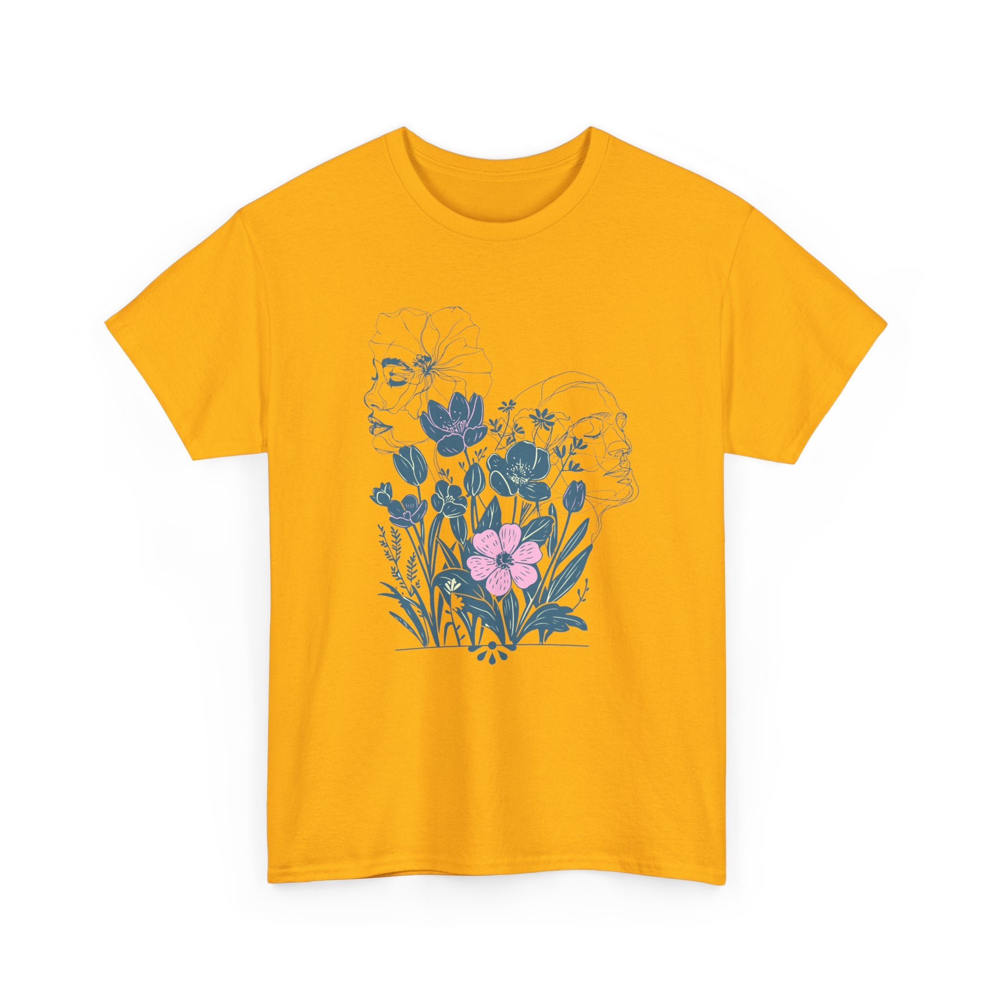 Botanical Face Art T-Shirt