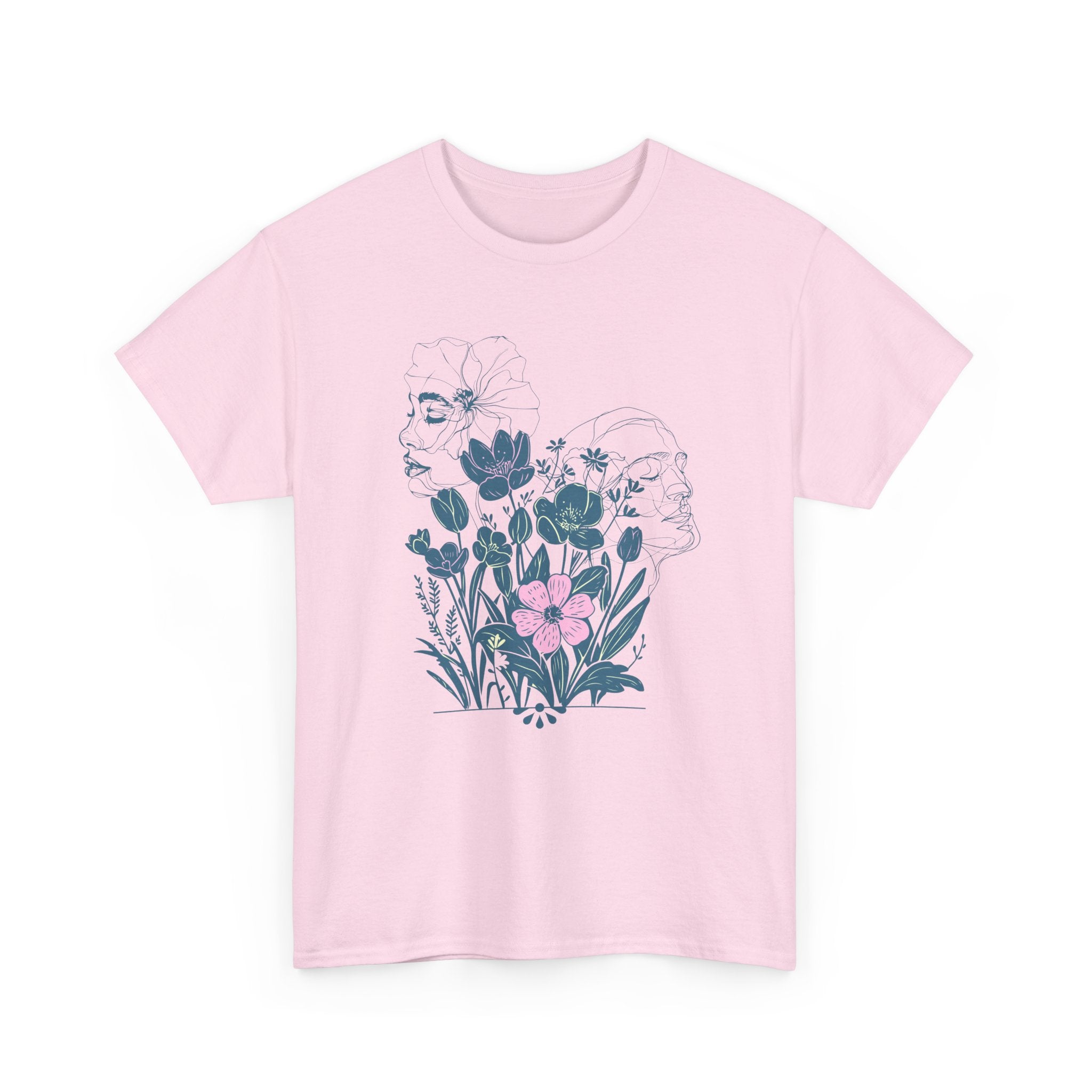 Botanical Face Art T-Shirt