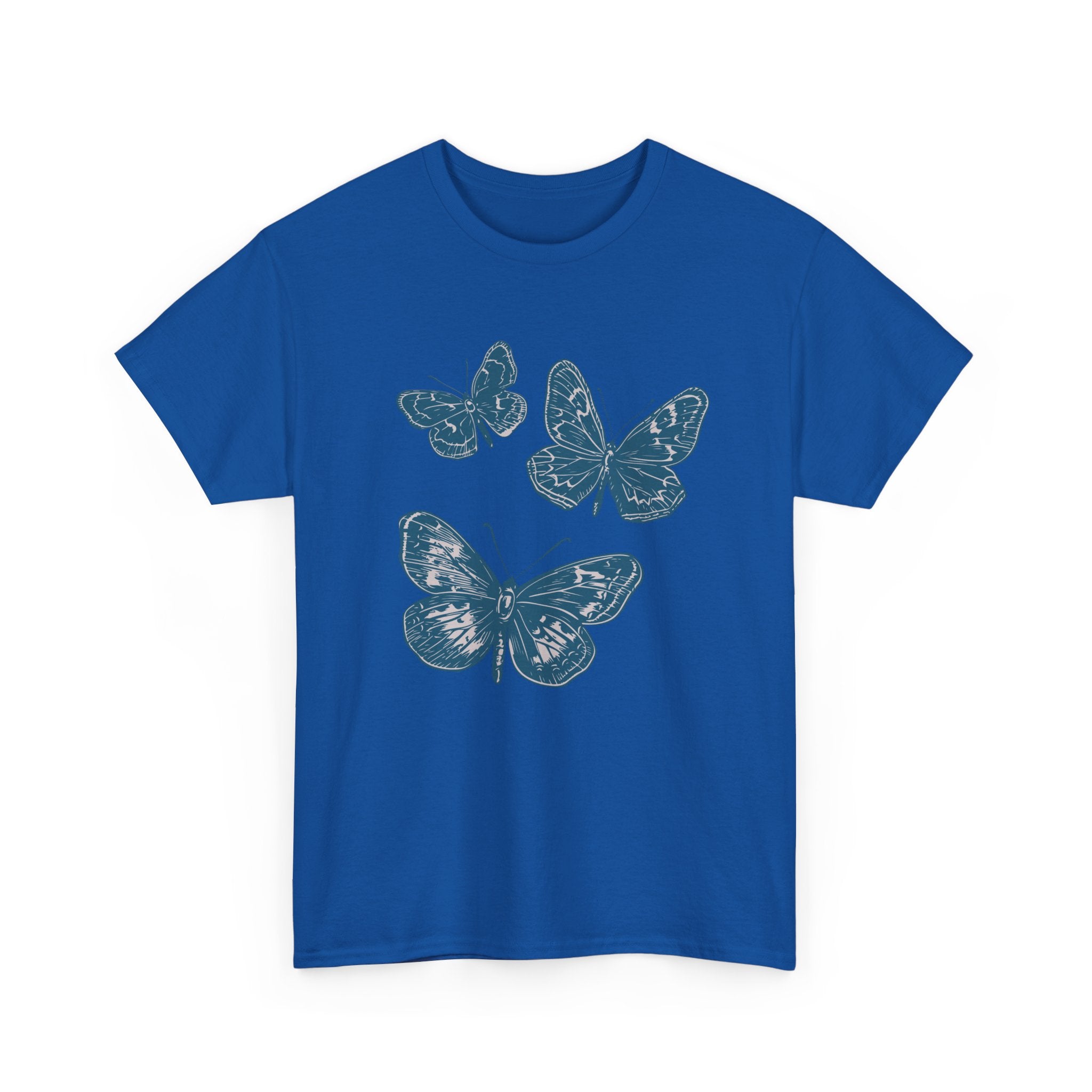 Freedom Blue Butterflies T-Shirt