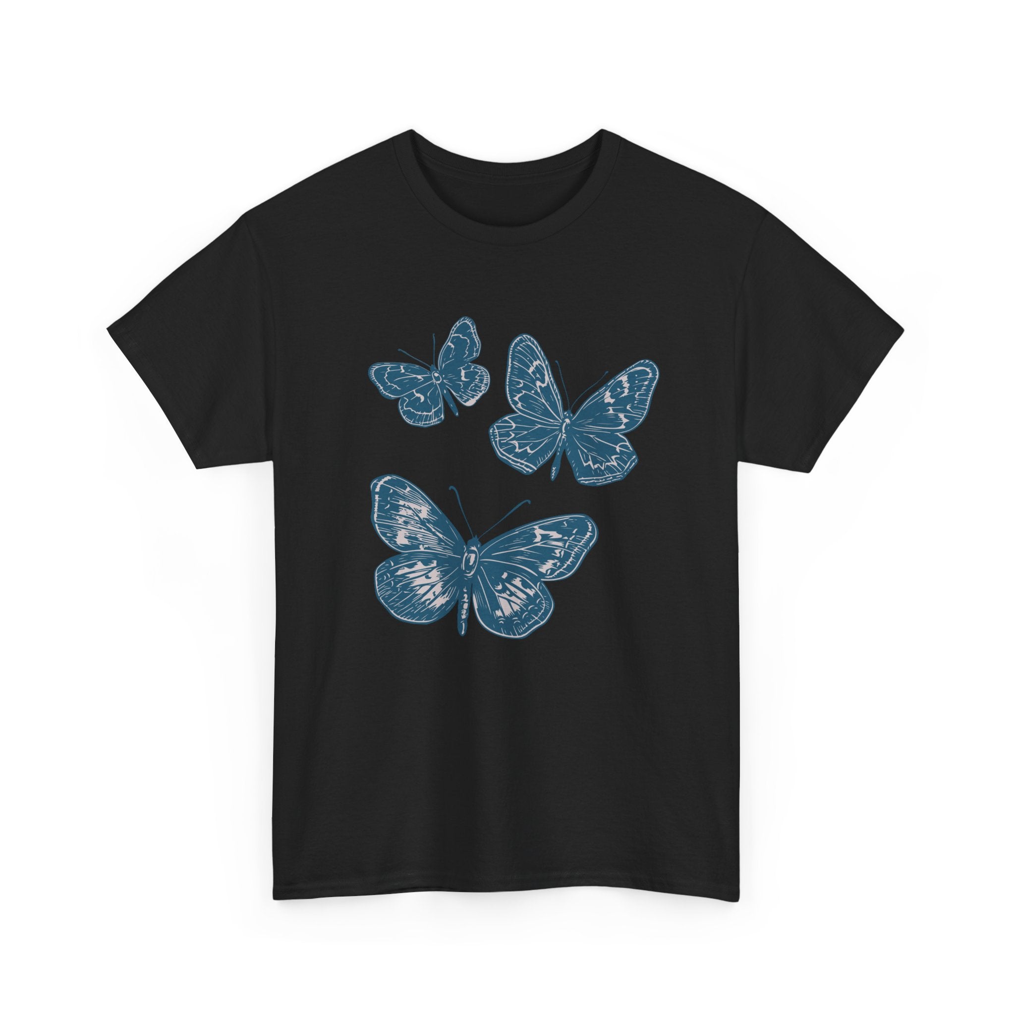 Freedom Blue Butterflies T-Shirt